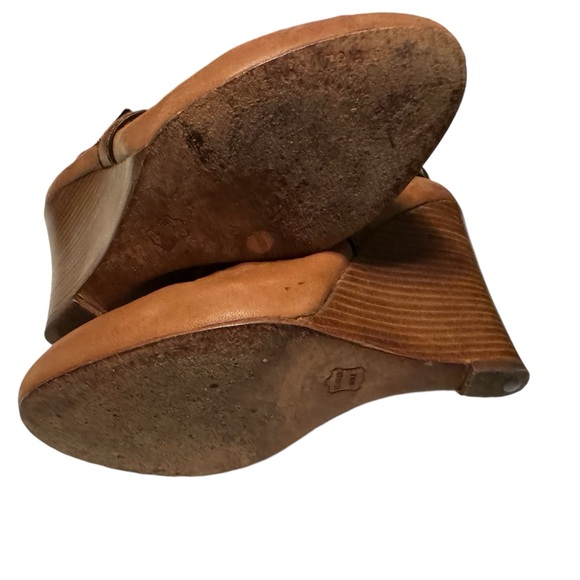 High End BCBG Max Azria Soft Supple Brown Leather Healed Boots Women’s 6.5B - Picture 5 of 11